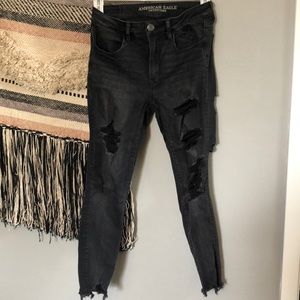 American Eagle distressed high rise jegging 6